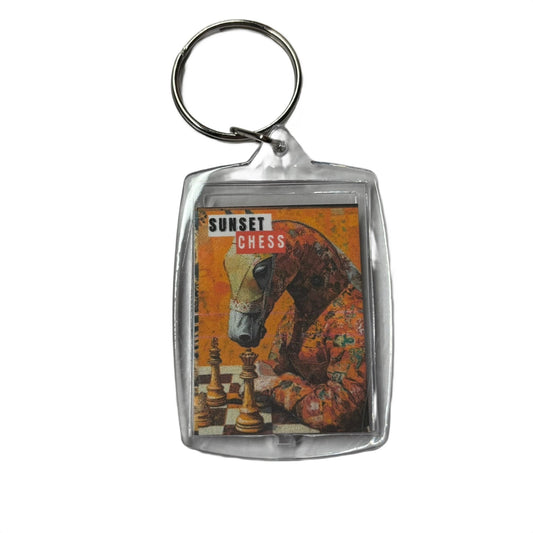 Orange Knight - Chess  Photo Keychain