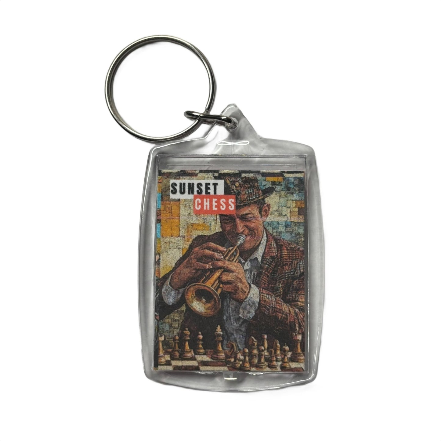 Trumpet Blower - Chess  Photo Keychain