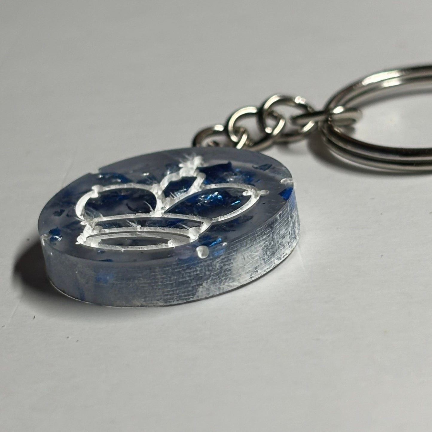 Cowboy Colored Royal King - Handmade Resin Keychain - Flat Edition