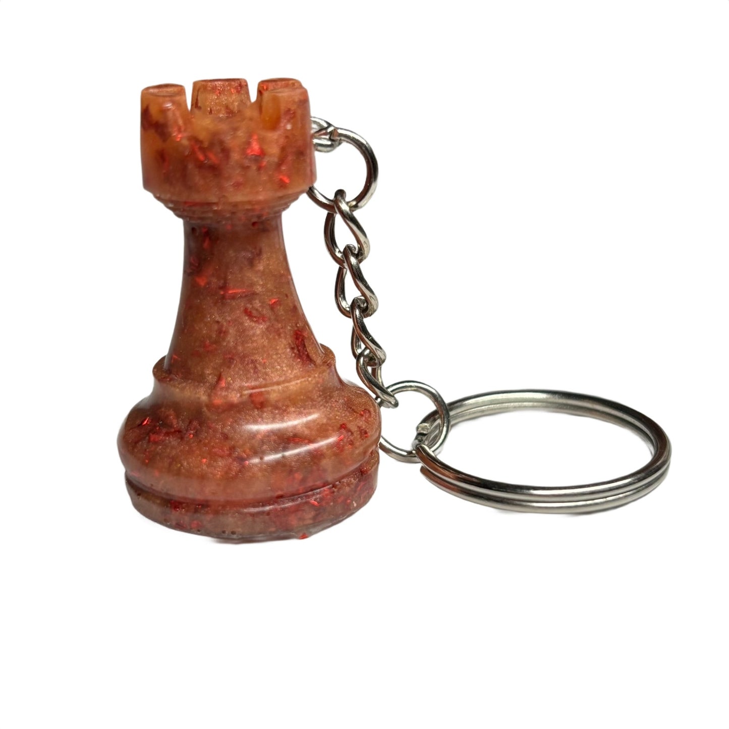 Royal Lava Rook - Handmade Resin Keychain
