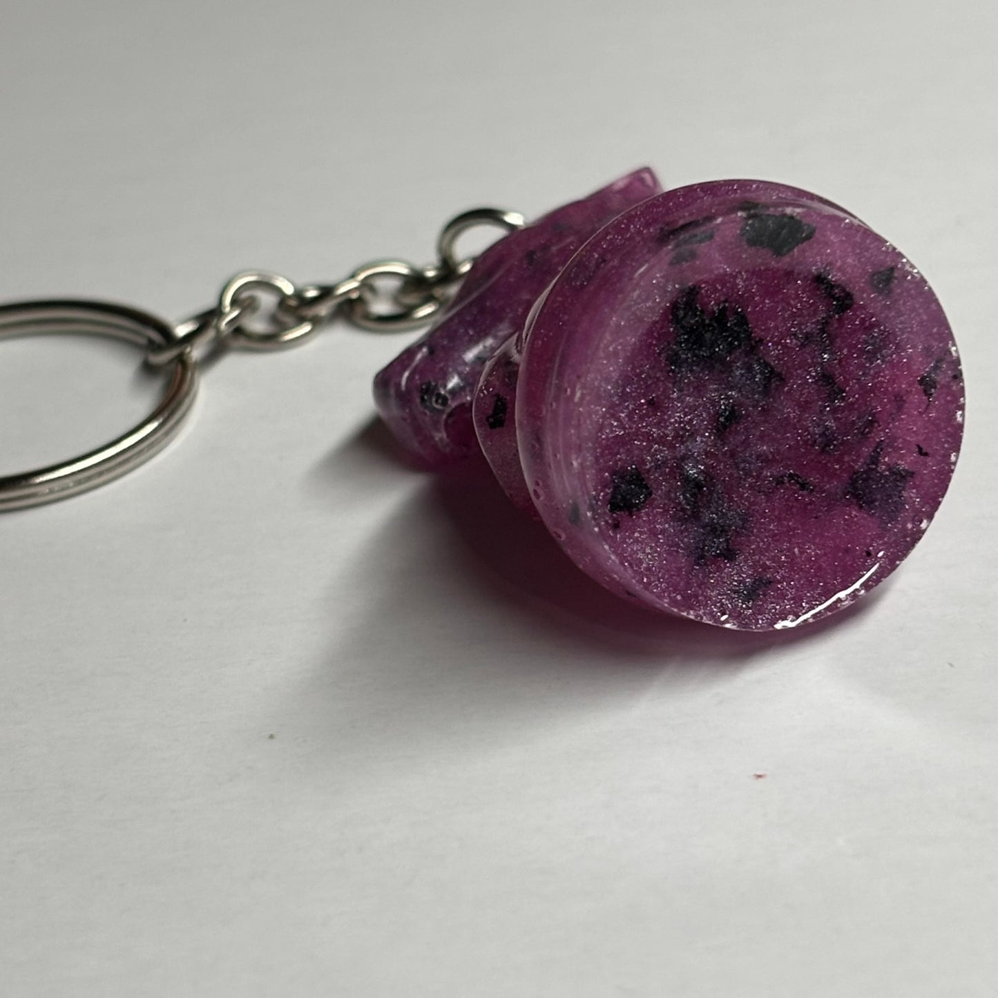 Spotted Purple Knight - Handmade Resin Keychain