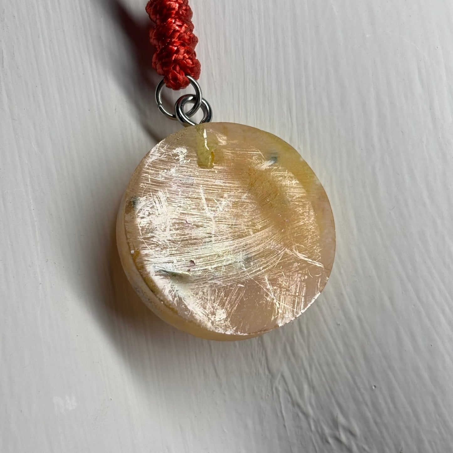 Banana Red Pawn - Handmade Resin Chess Necklace