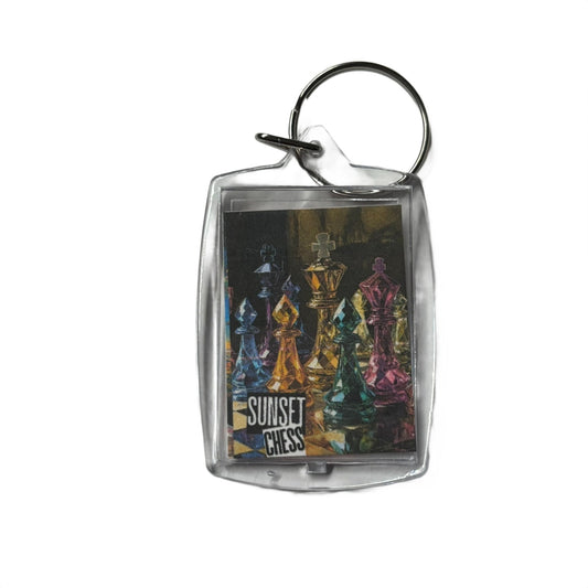 Colorful Gems - Chess  Photo Keychain