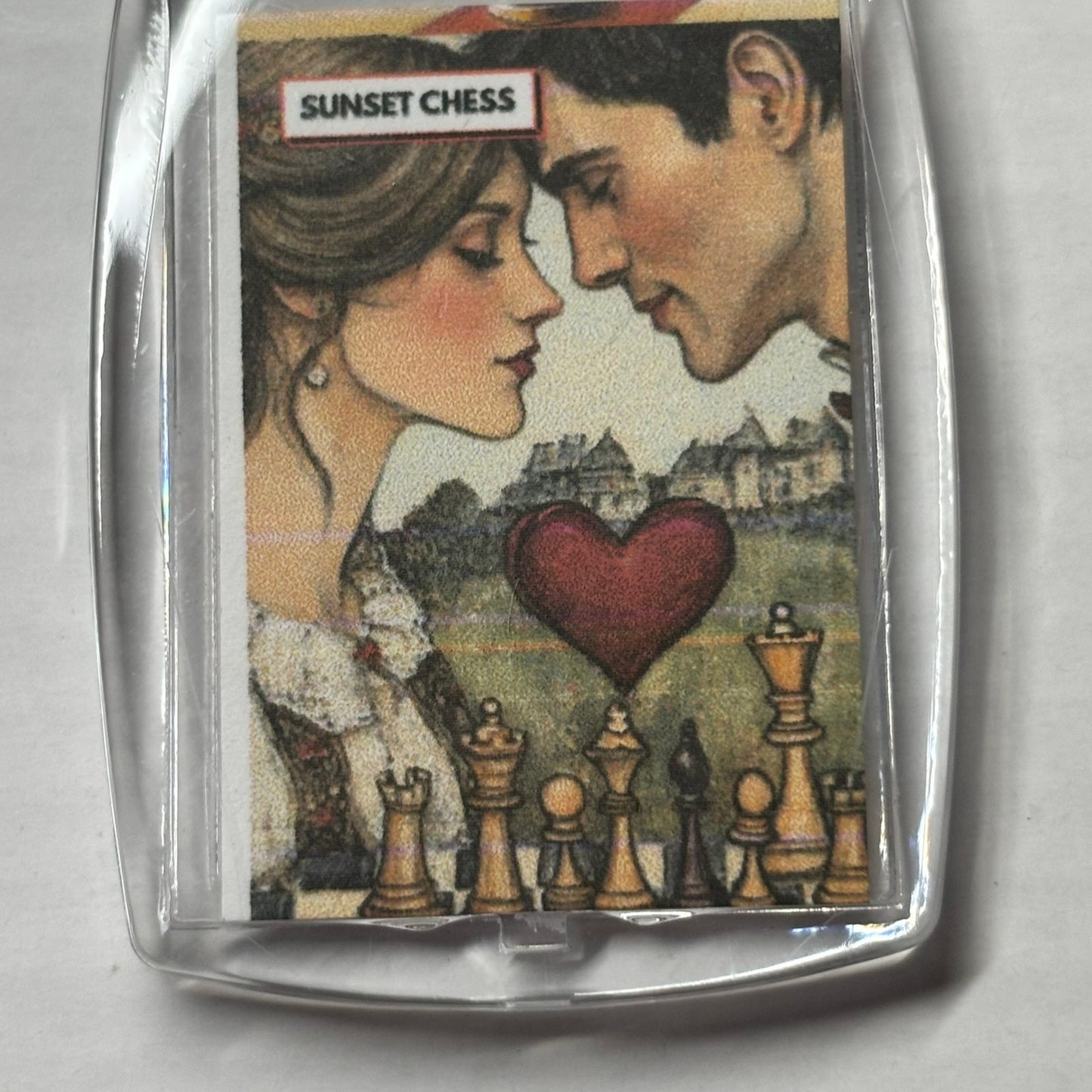 Bound Together - Chess  Photo Keychain