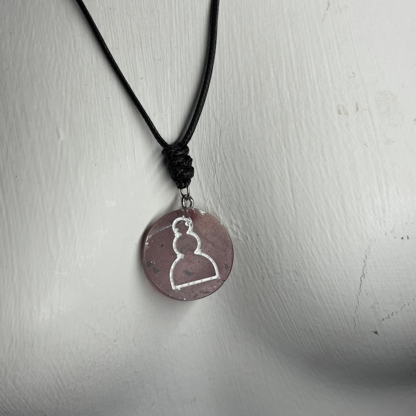 Sand Pawn - Handmade Resin Chess Necklace