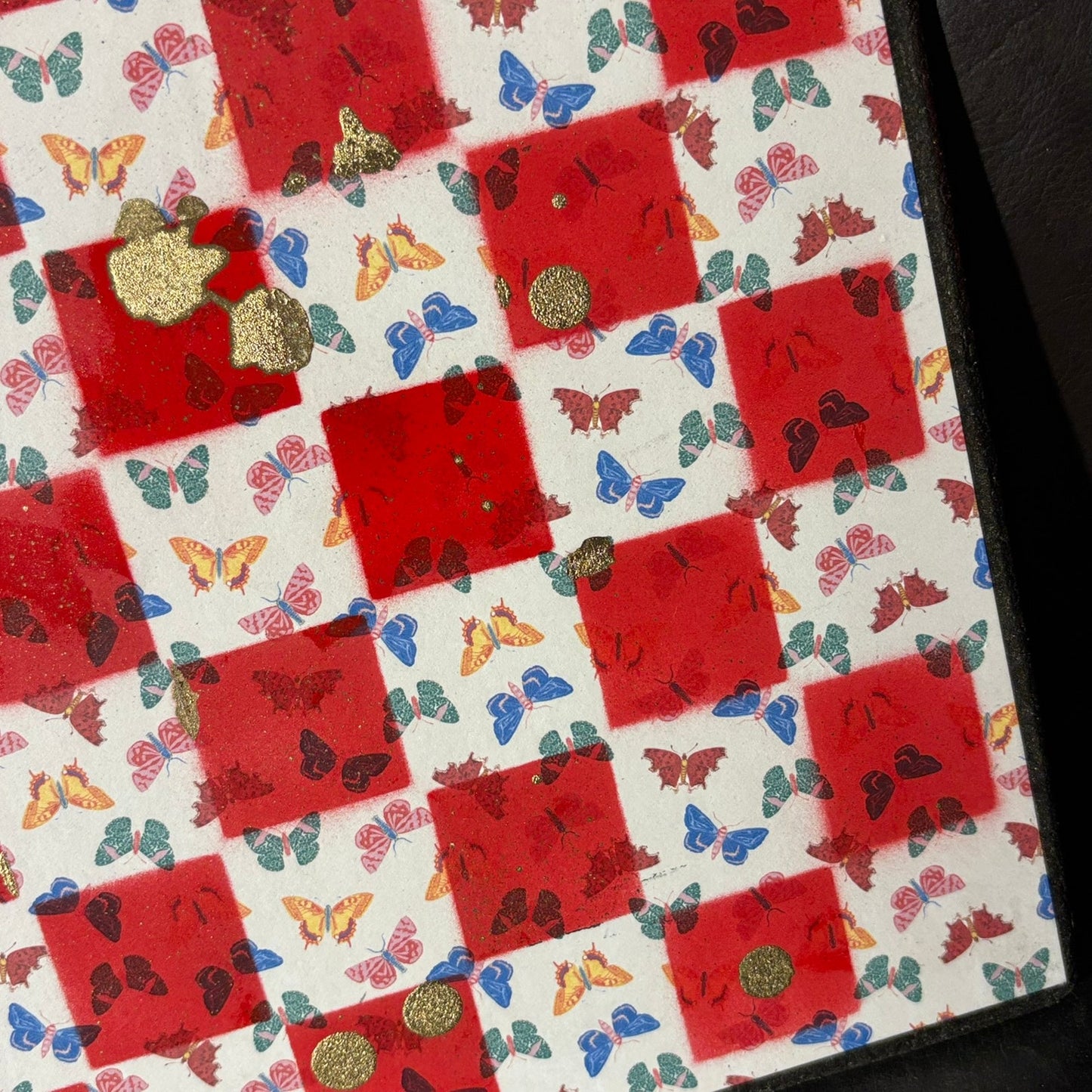 Colorful Rainbows - Scrapbook Chess Board