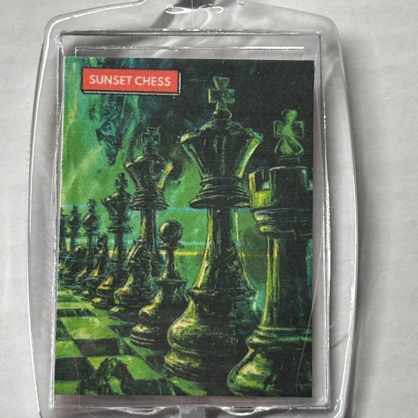 The Green Gash - Chess  Photo Keychain