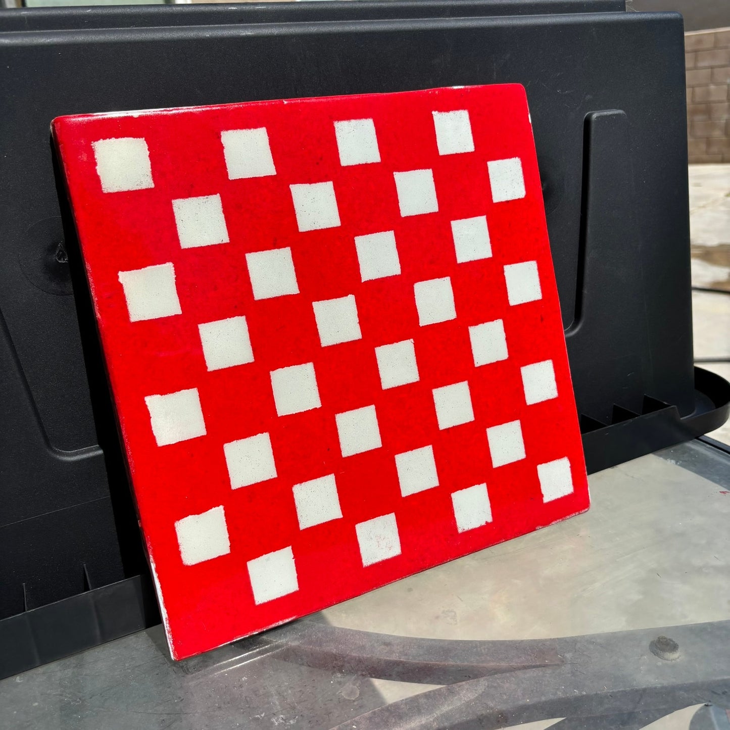 Cherry Red - Resin Coated Chess Board