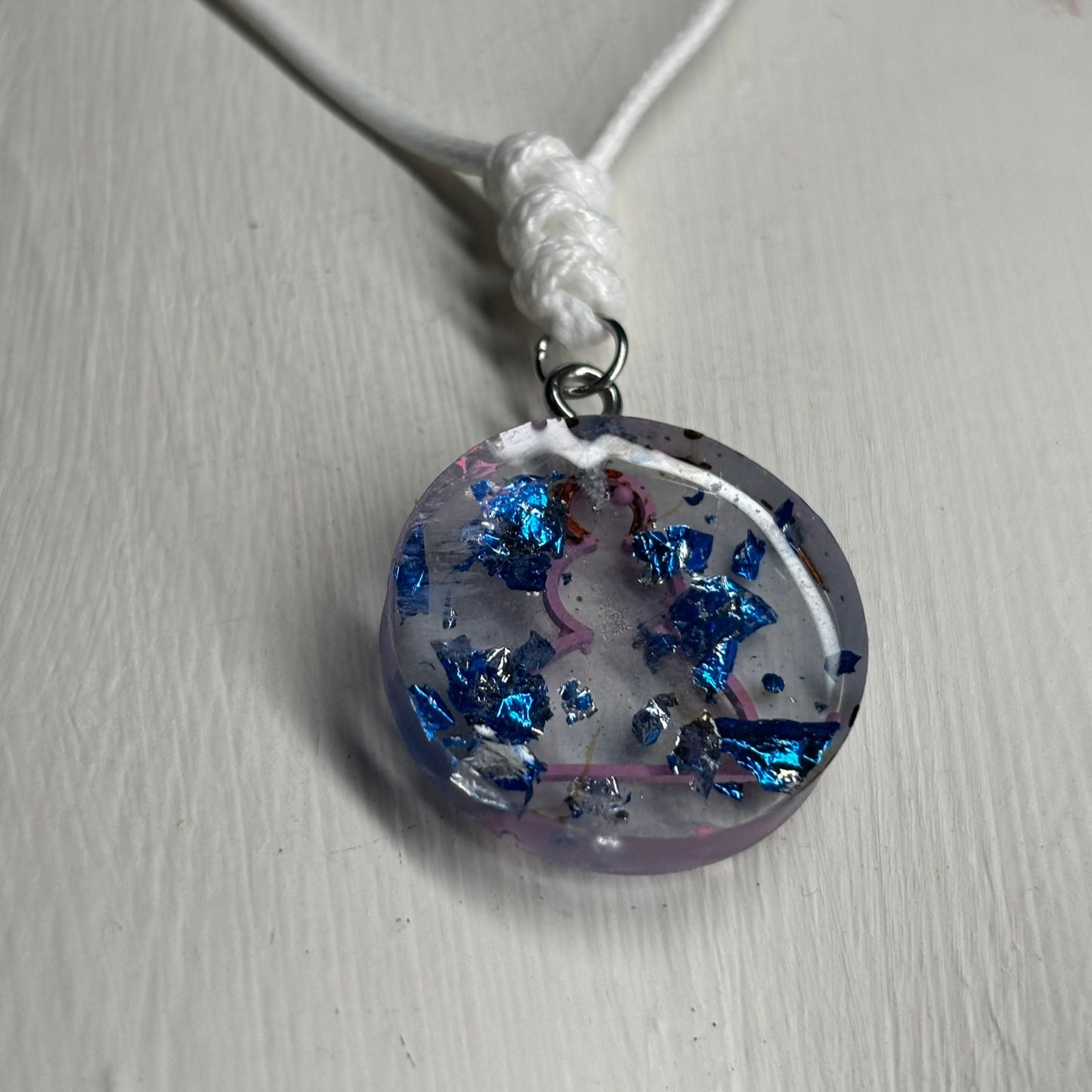 Pink Royal Pawn - Handmade Resin Chess Necklace