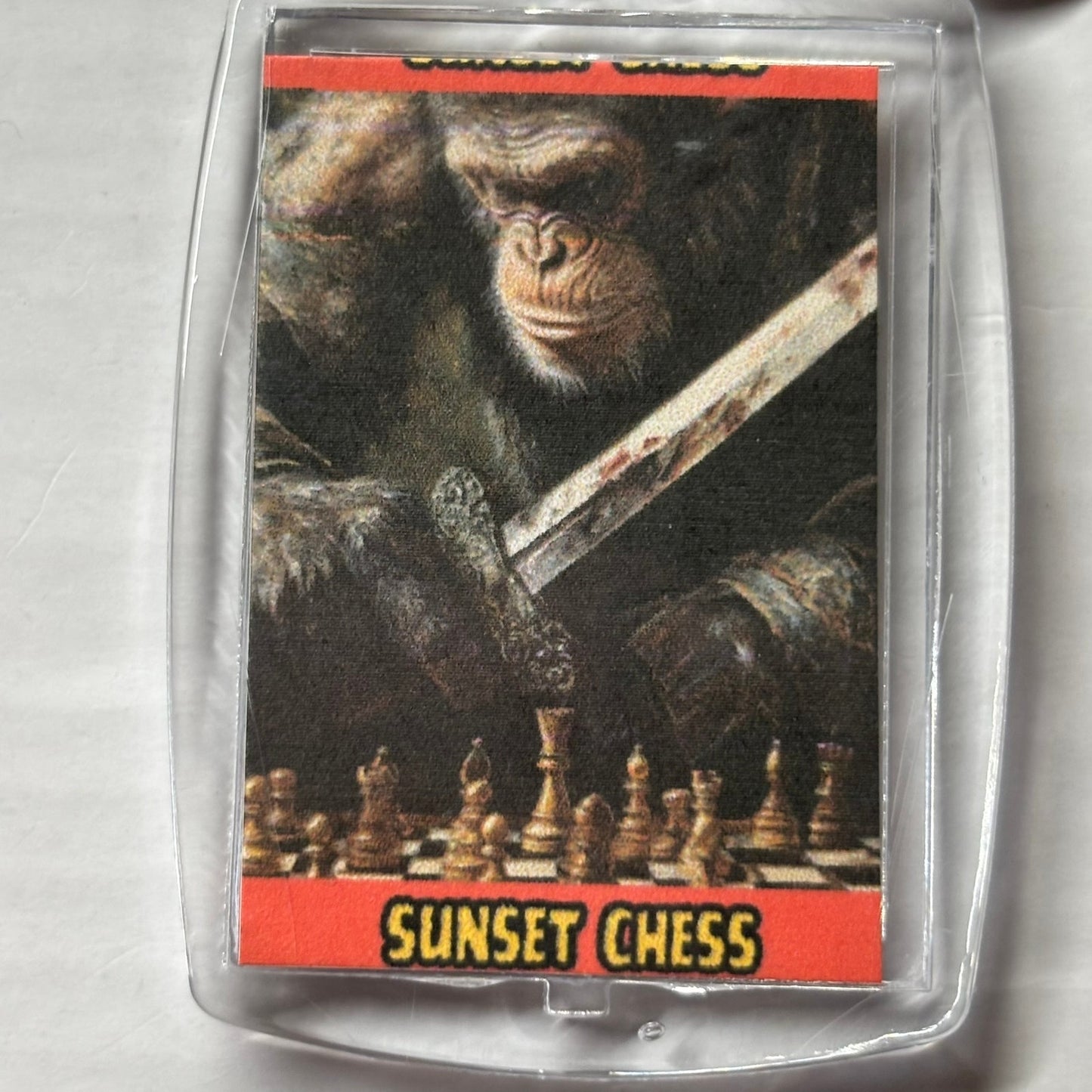 Warrior Ape - Chess  Photo Keychain