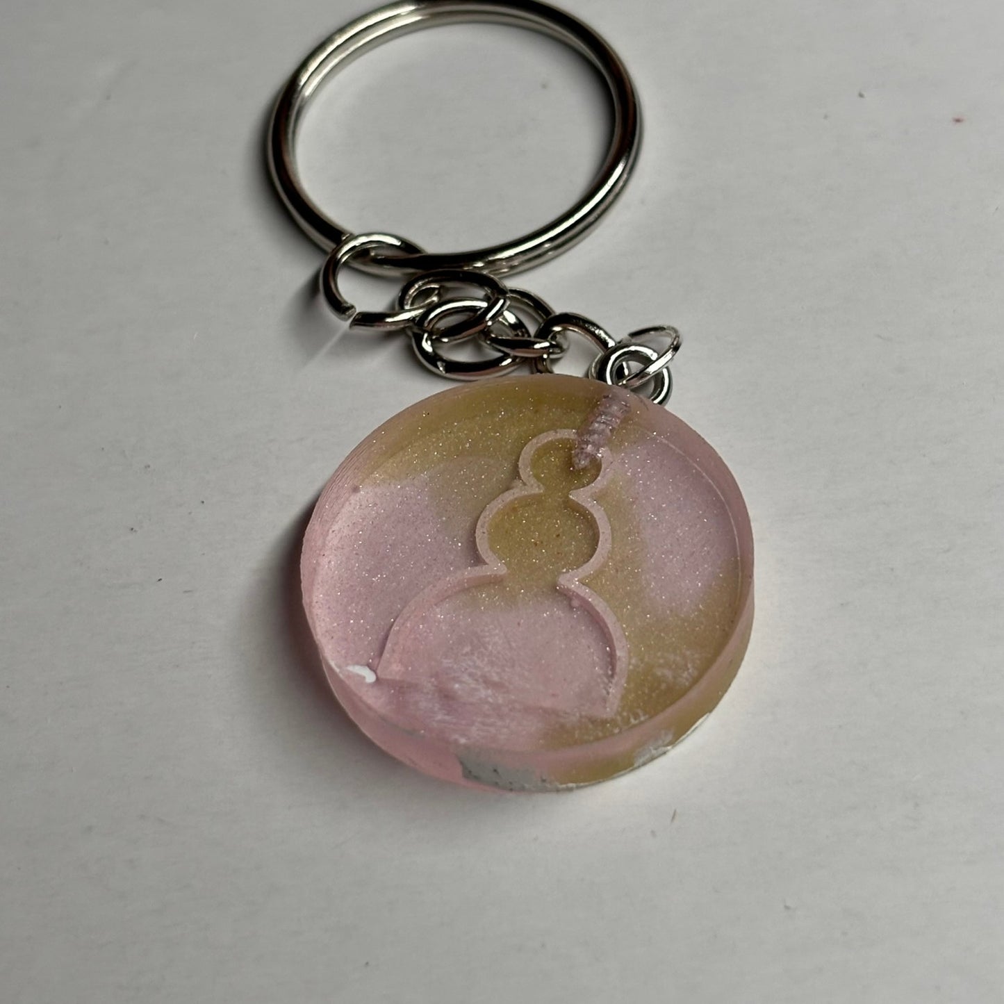 Beautiful Pink Pawn - Handmade Resin Keychain