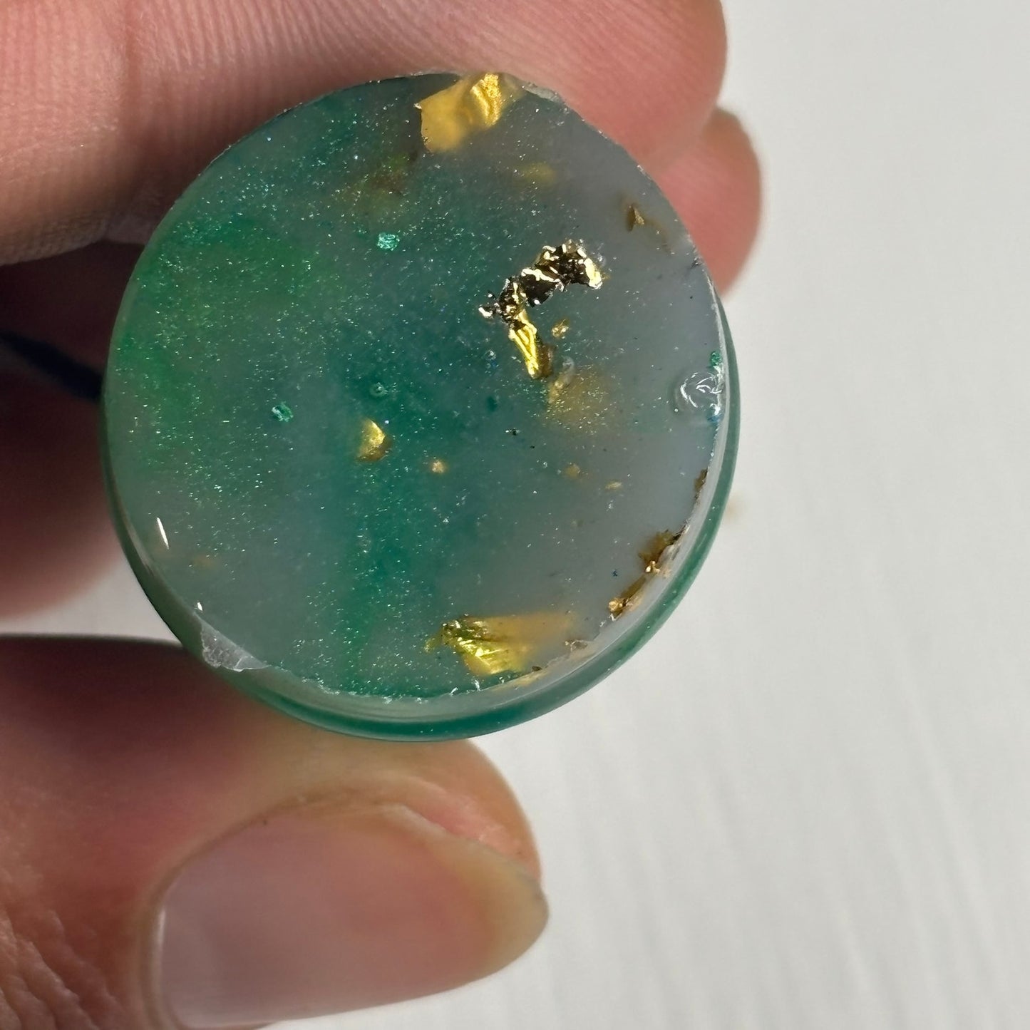 Royal Green Knight - Handmade Resin Chess Necklace