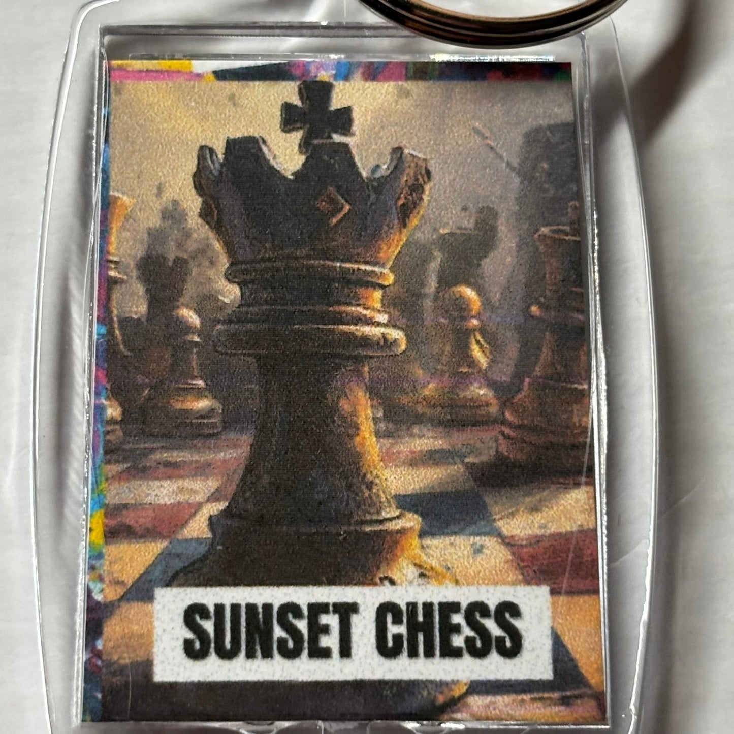 Strong King - Chess  Photo Keychain