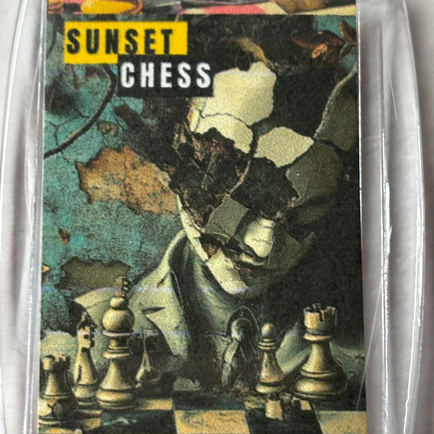 Cracked Face - Chess  Photo Keychain