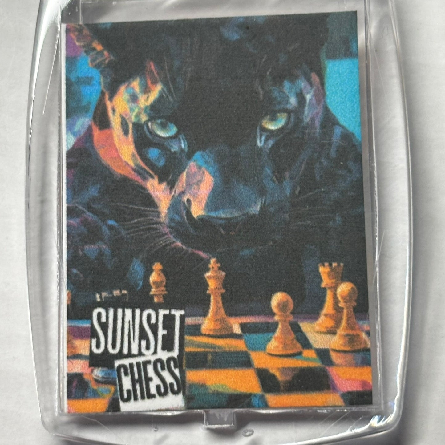 Black Panther - Chess  Photo Keychain