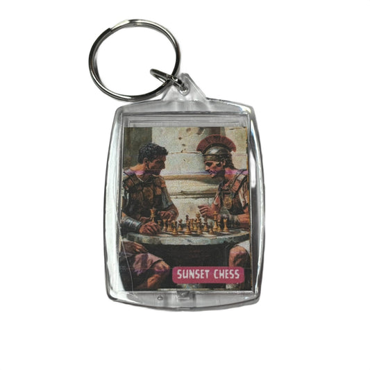 Roman Games - Chess  Photo Keychain