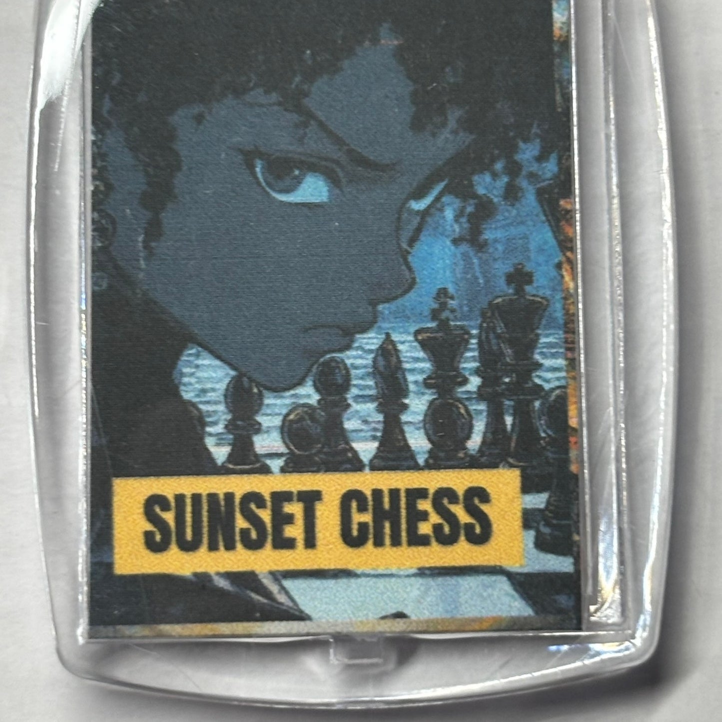 Anime Girl - Chess  Photo Keychain