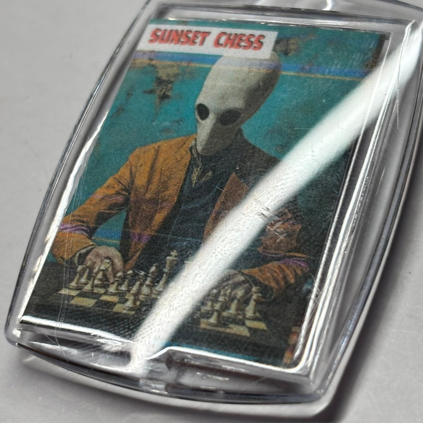Alien Mask - Chess  Photo Keychain