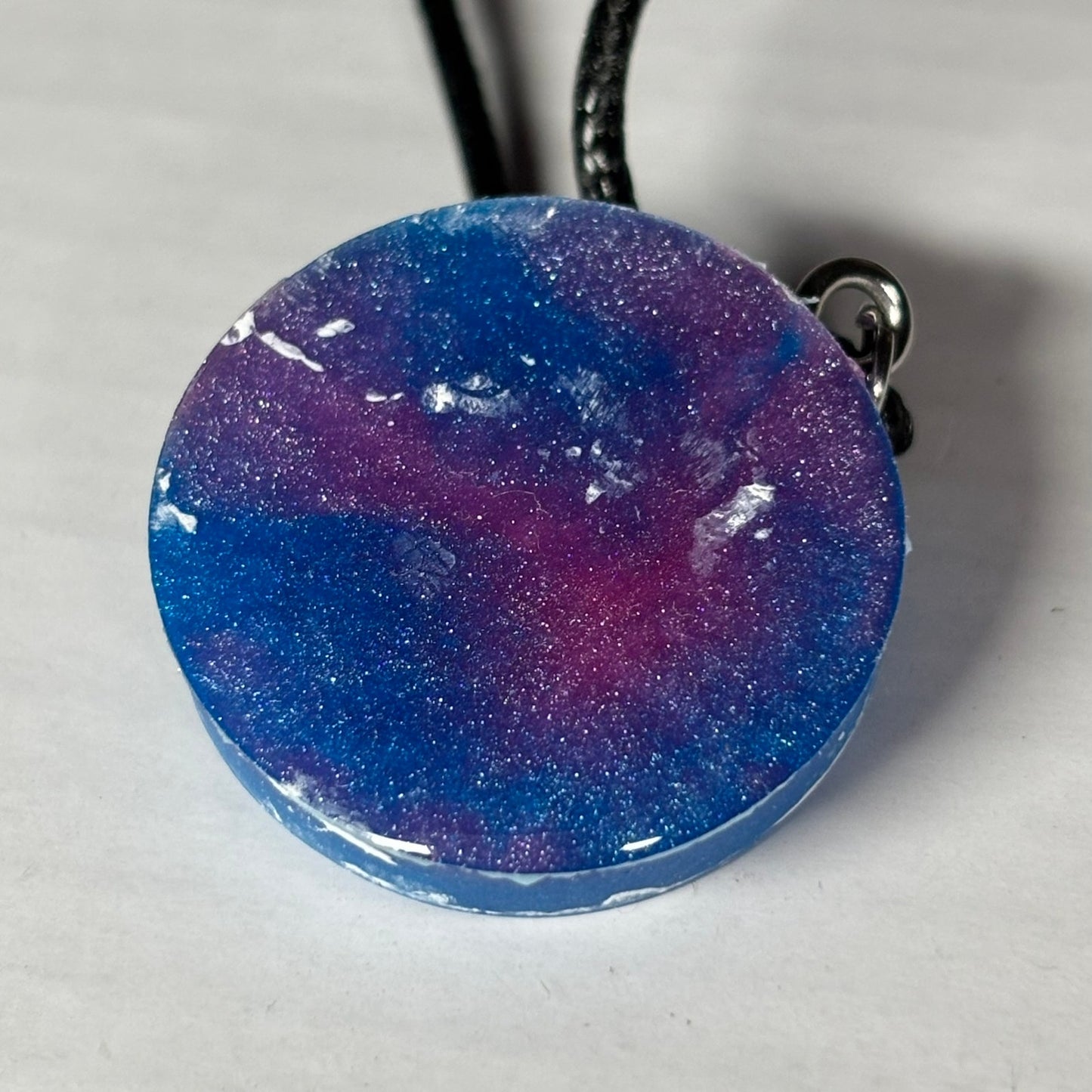 Blue Purple Queen - Handmade Resin Chess Necklace