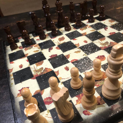 Scrapbook Chess Set - Autumn Season