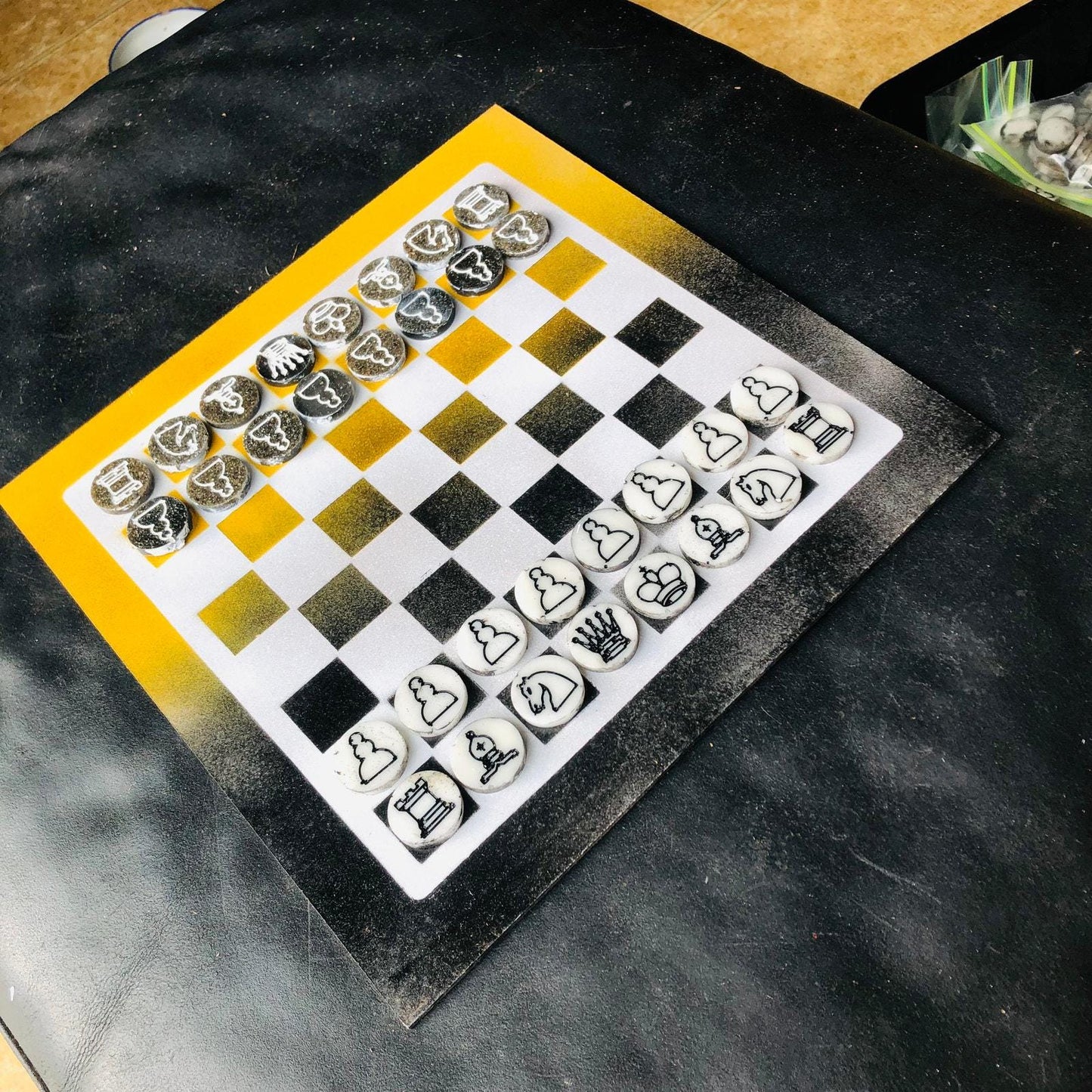 Chess Set - Yellow & Black Dual