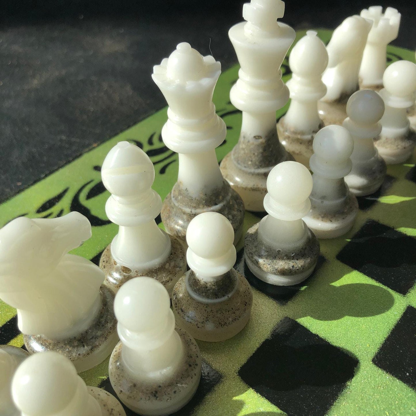 Chess Set - Precious Green Deluxe