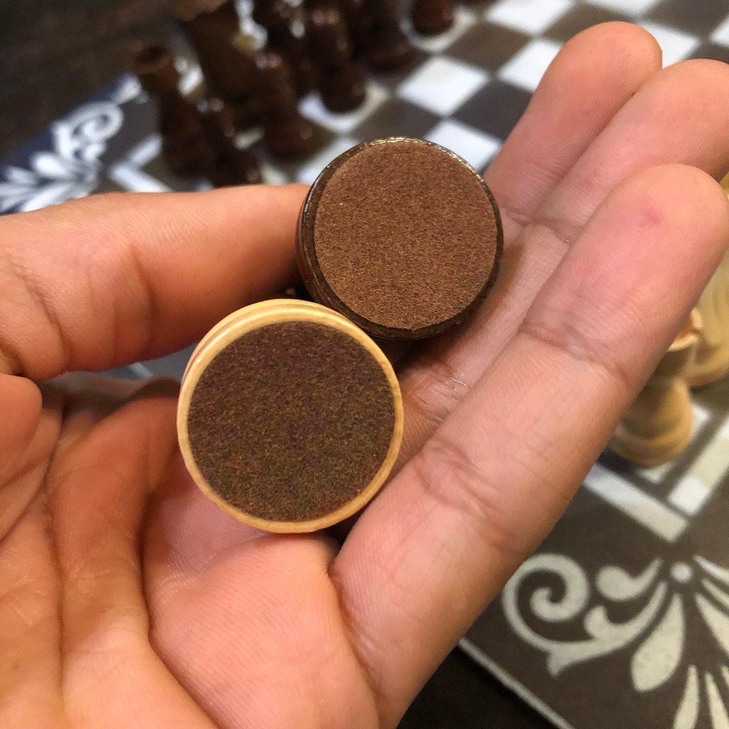 Chess Set - Amber Brown Deluxe