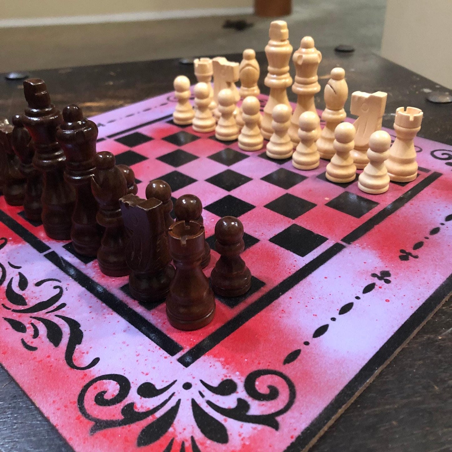 Chess Set - Purple Red Mix