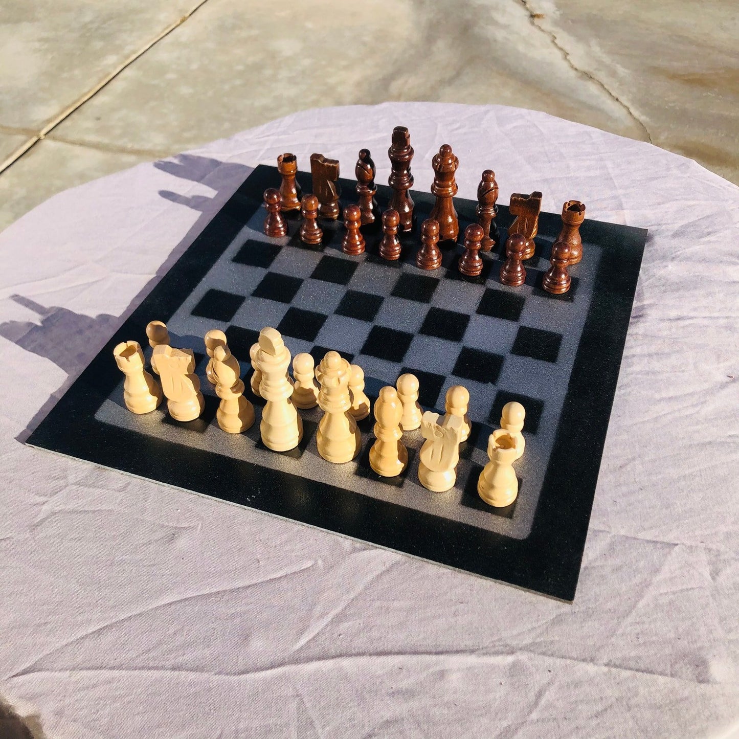 Chess Set - Blue Sparkle