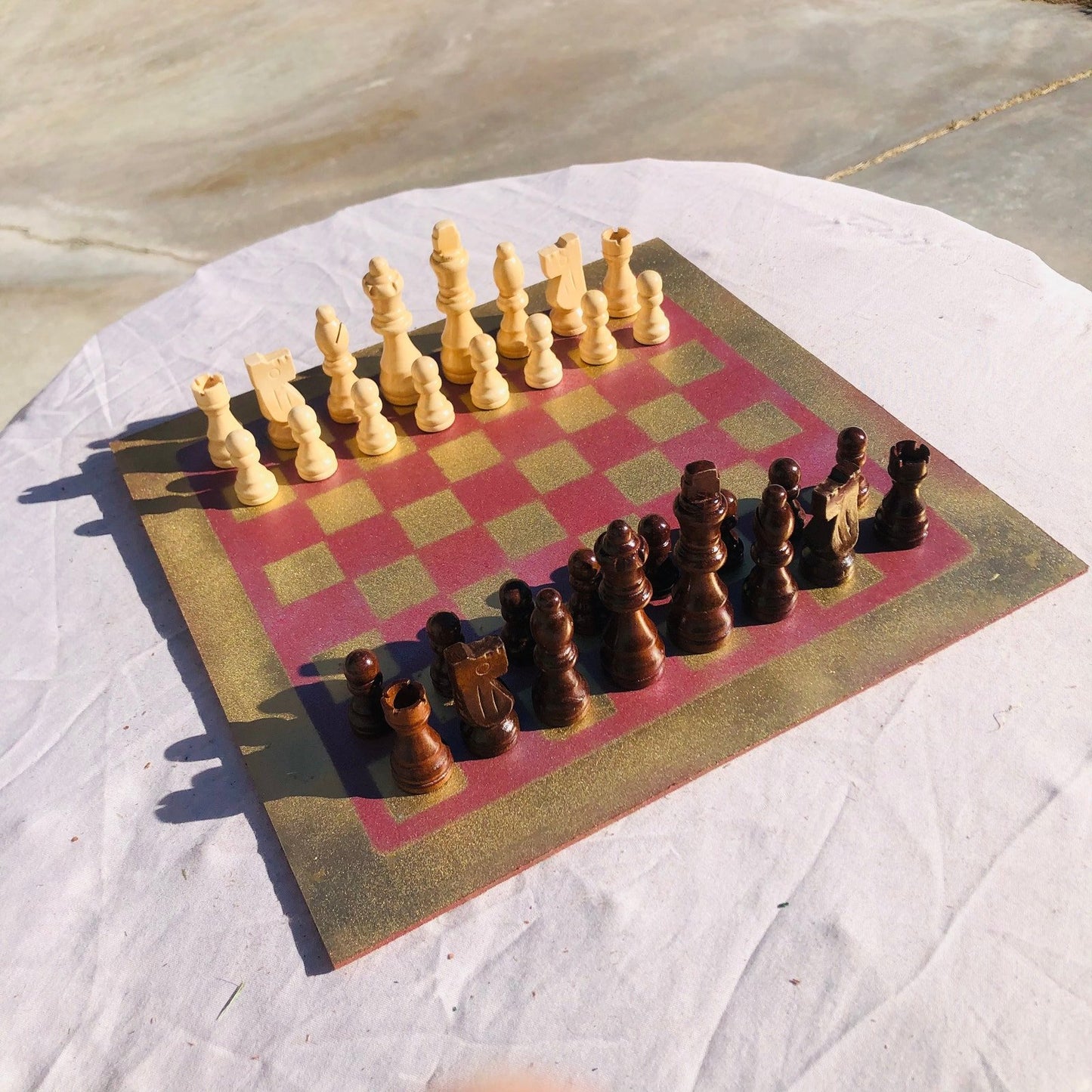 Chess Set - Violet Gold