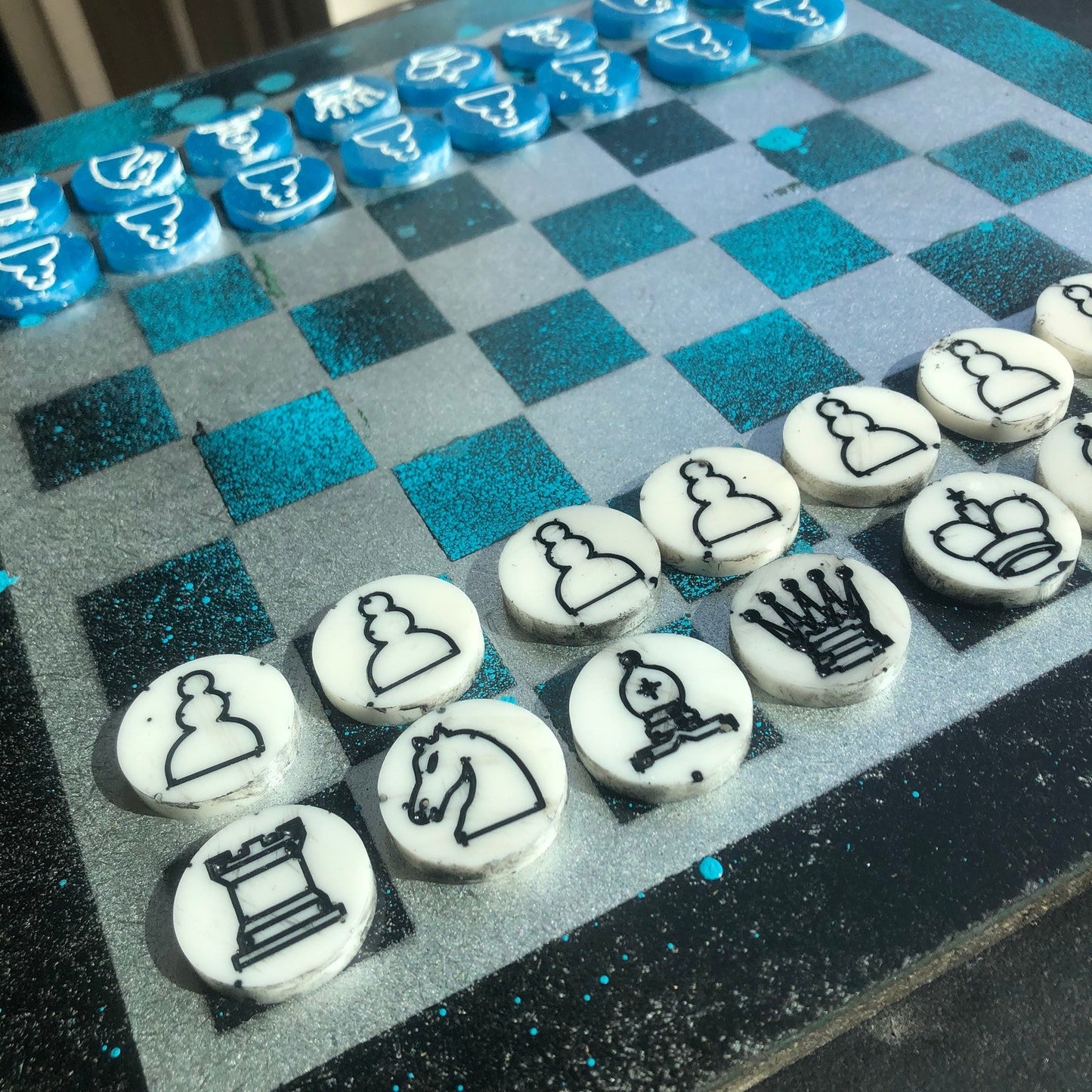 Chess Set - Space Blue