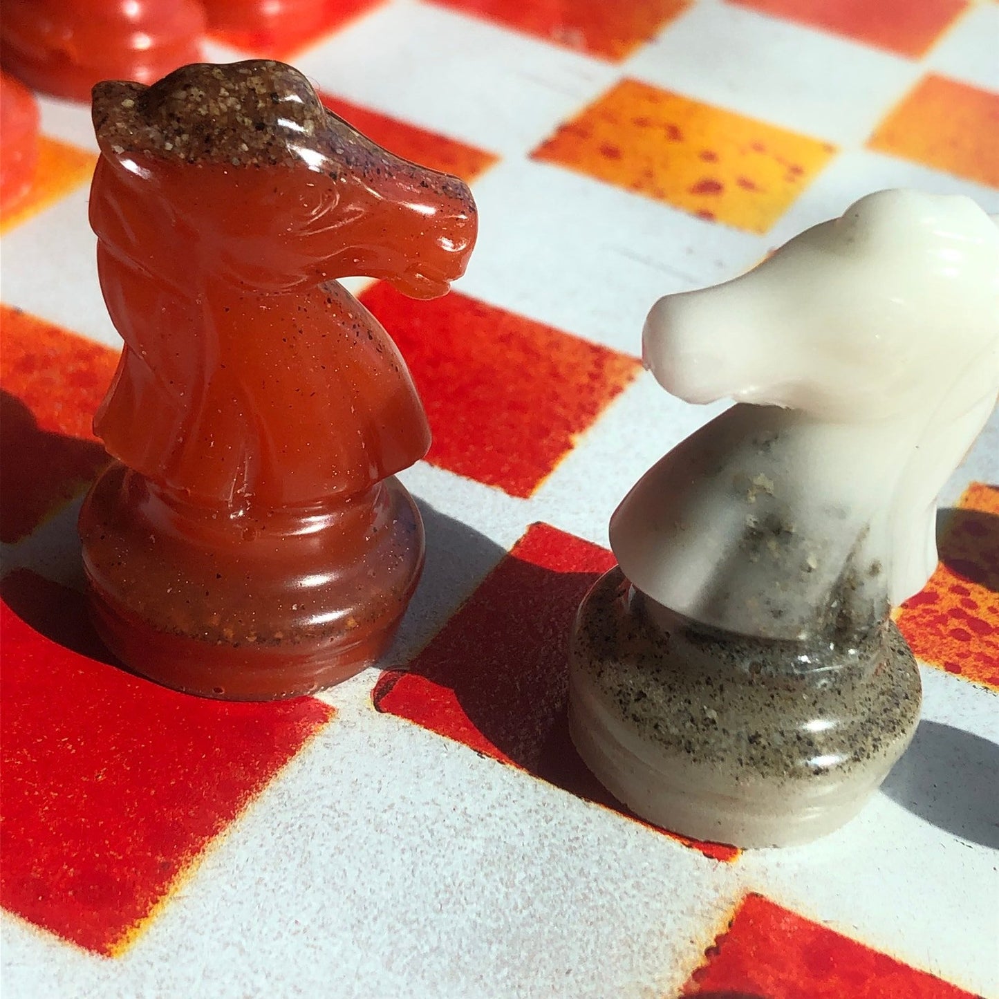 Chess Set - Fire Red Deluxe