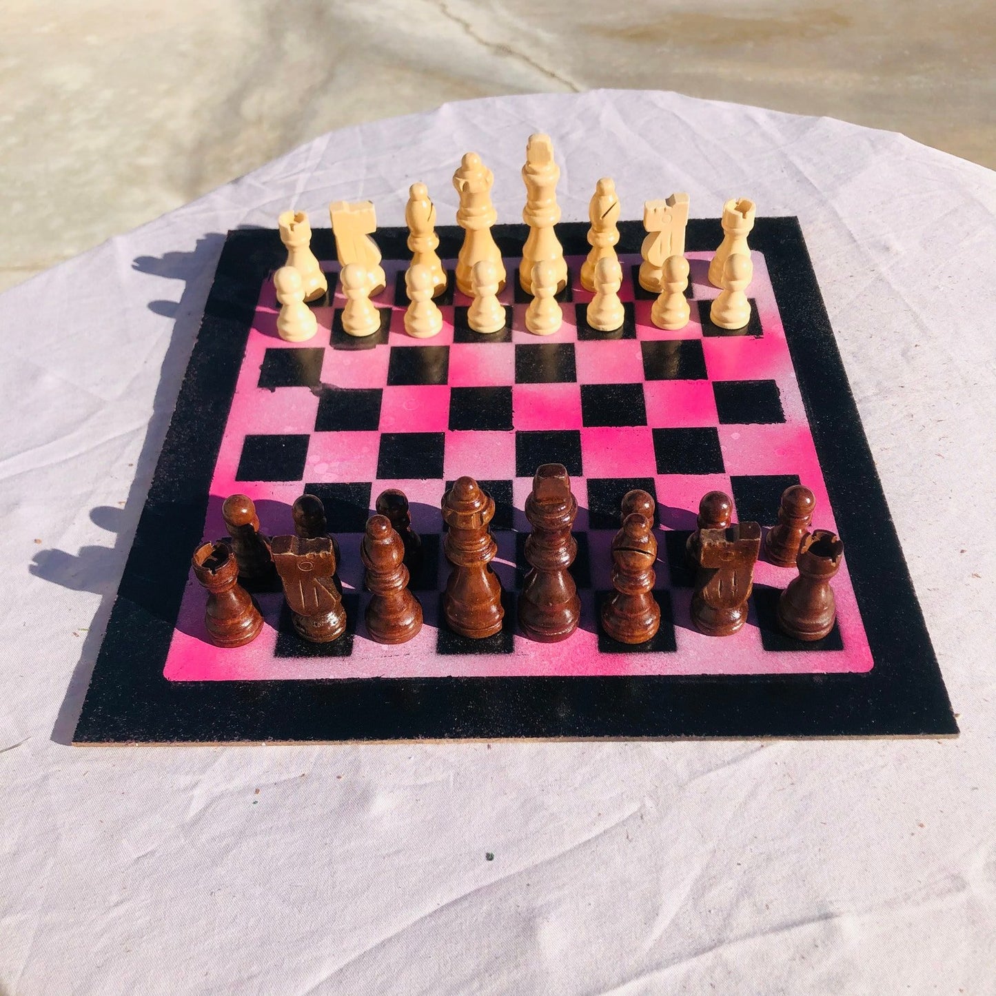 Chess Set - Classic Pink