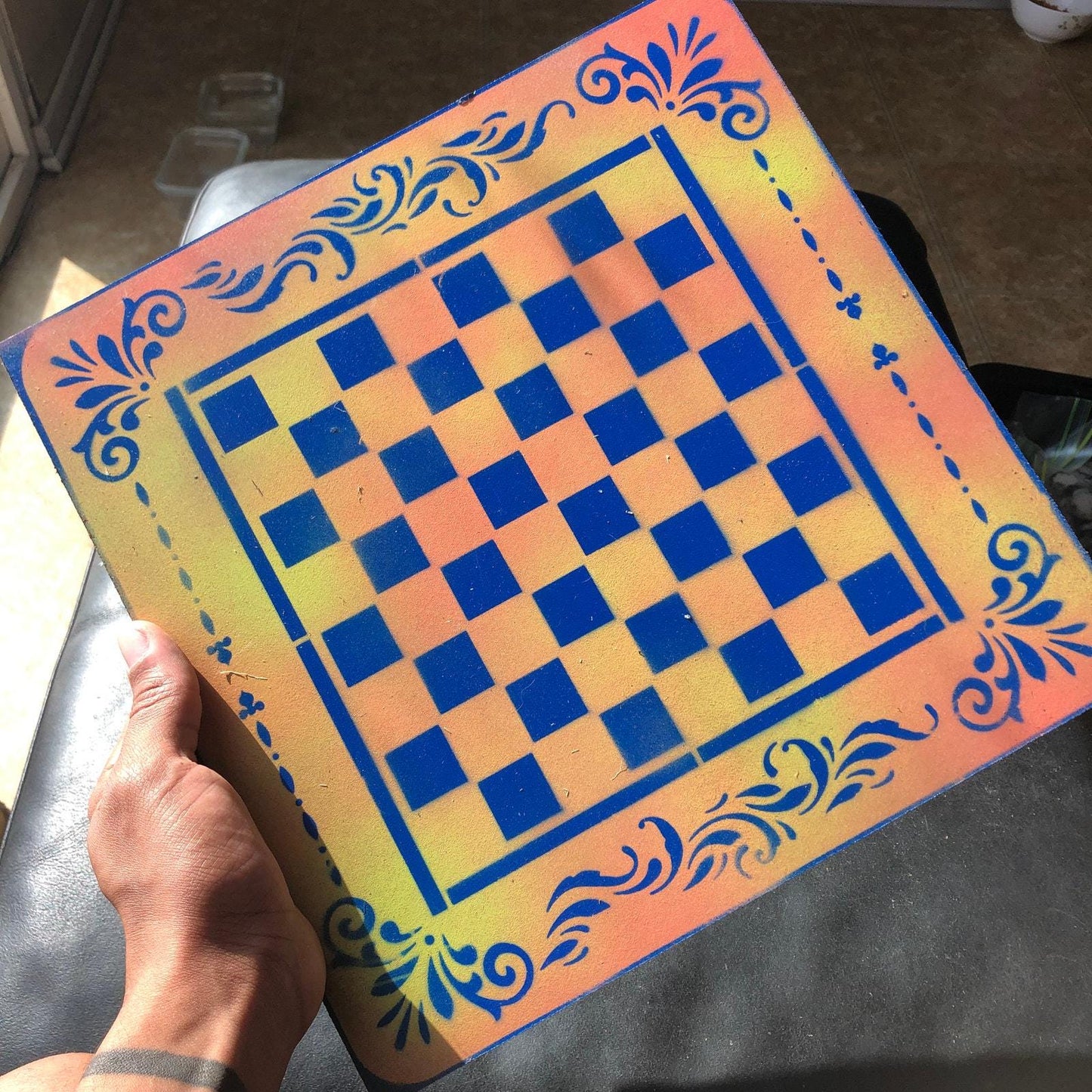 Chess Set - Sunset Blue Royal