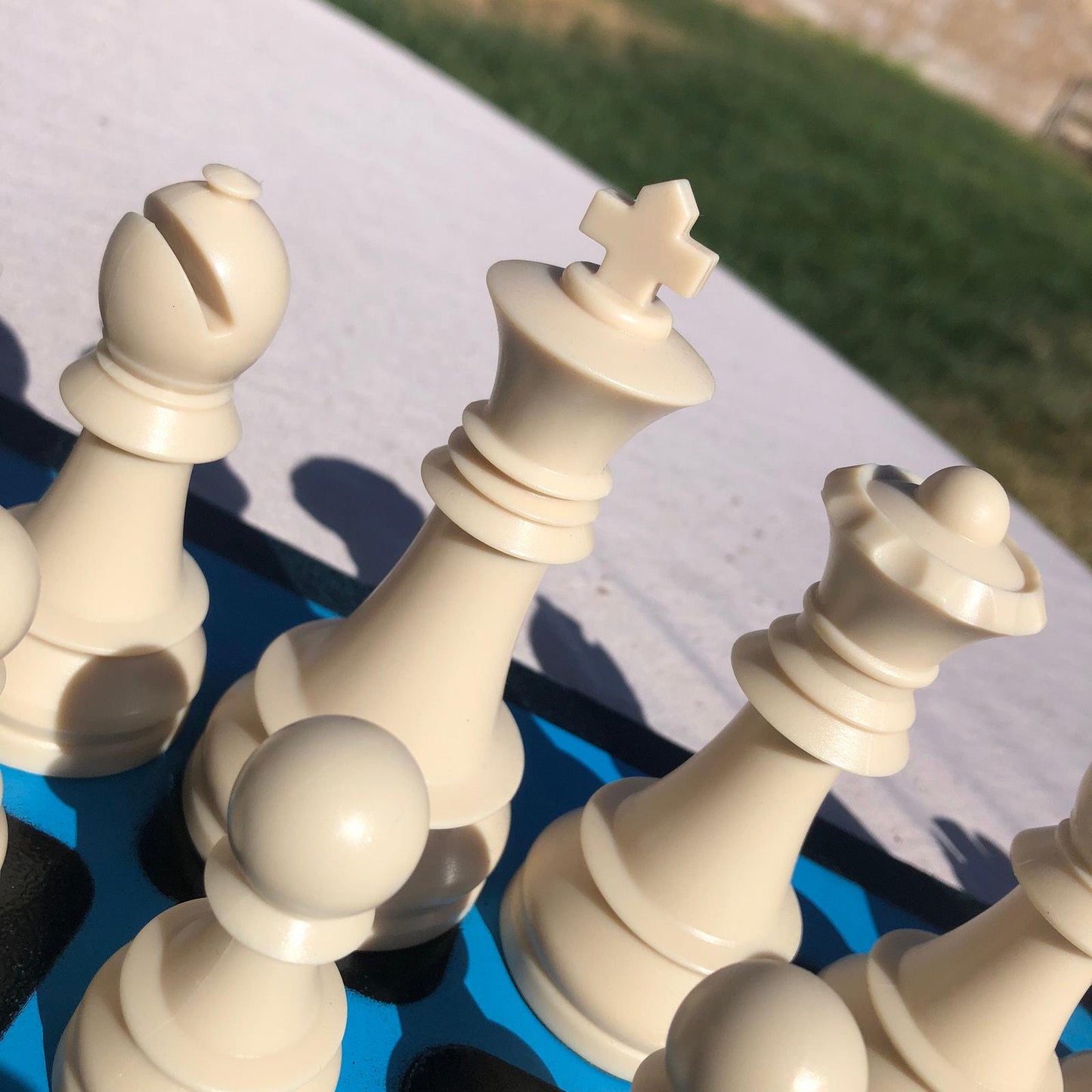 Large Chess Set - Pool Blue