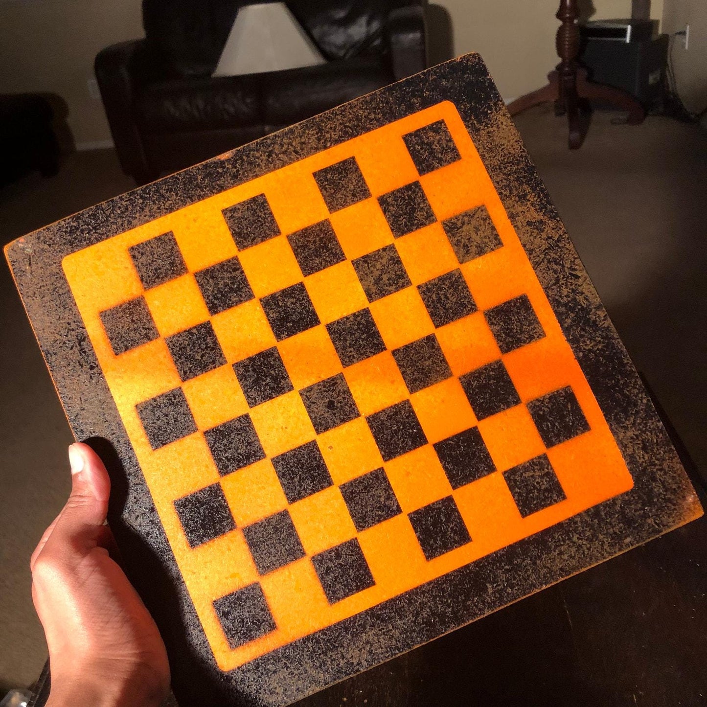 Chess Set - Orange & Black Edition