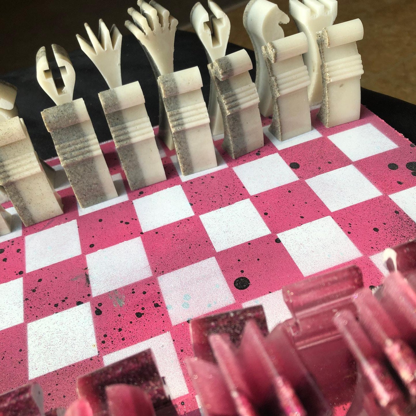 Chess Set - Pretty Pink Royal