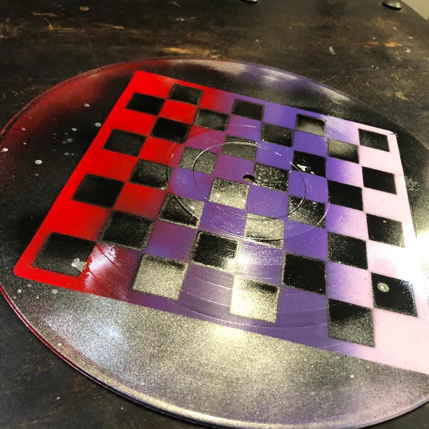 Vinyl Chess Set - Haunted Purple (Resin Pieces)