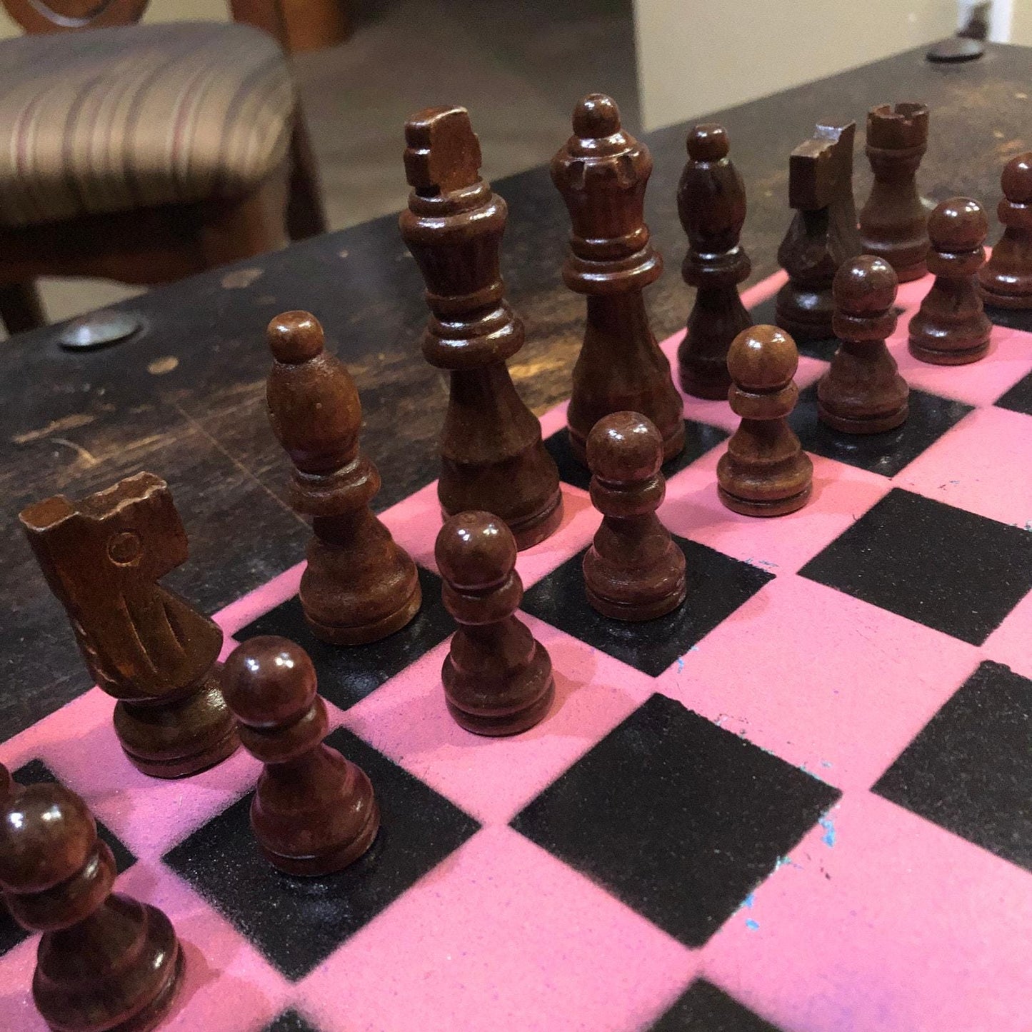 Chess Set - Sunset Pink