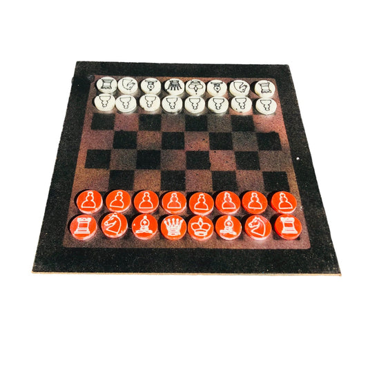 Chess Set - Coal Red Edition