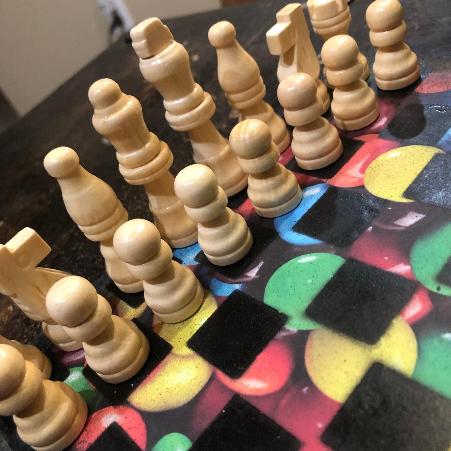 Scrapbook Chess Set - Colored Candy