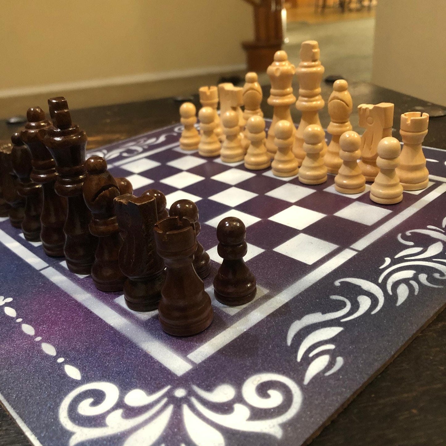 Chess Set - Purple Pink Metallic