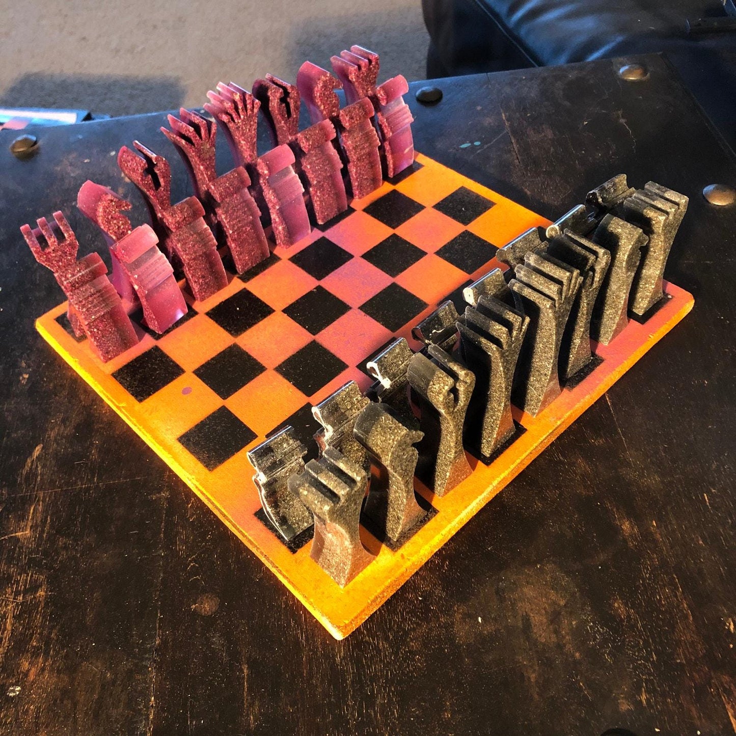 Chess Set - Sunset Purple Royal Edition