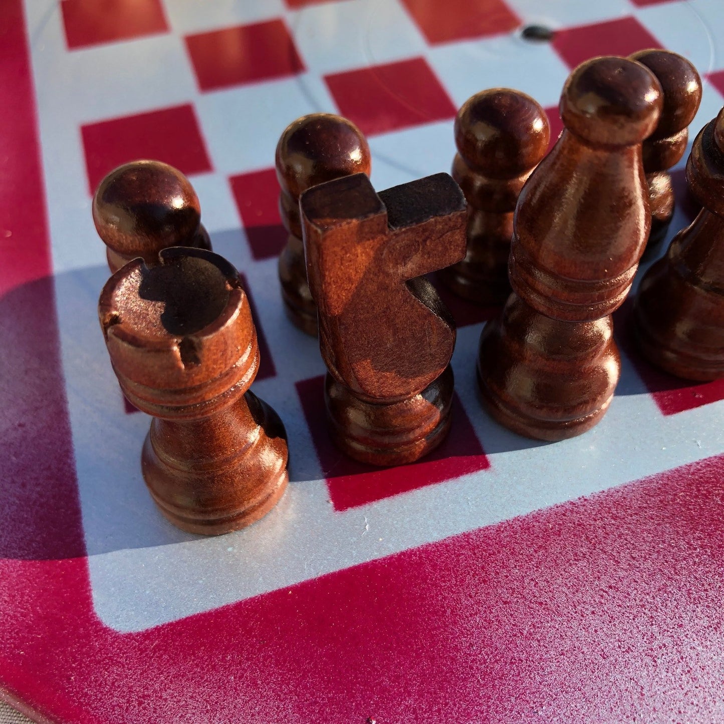 Vinyl Chess Set - Violet Chrome