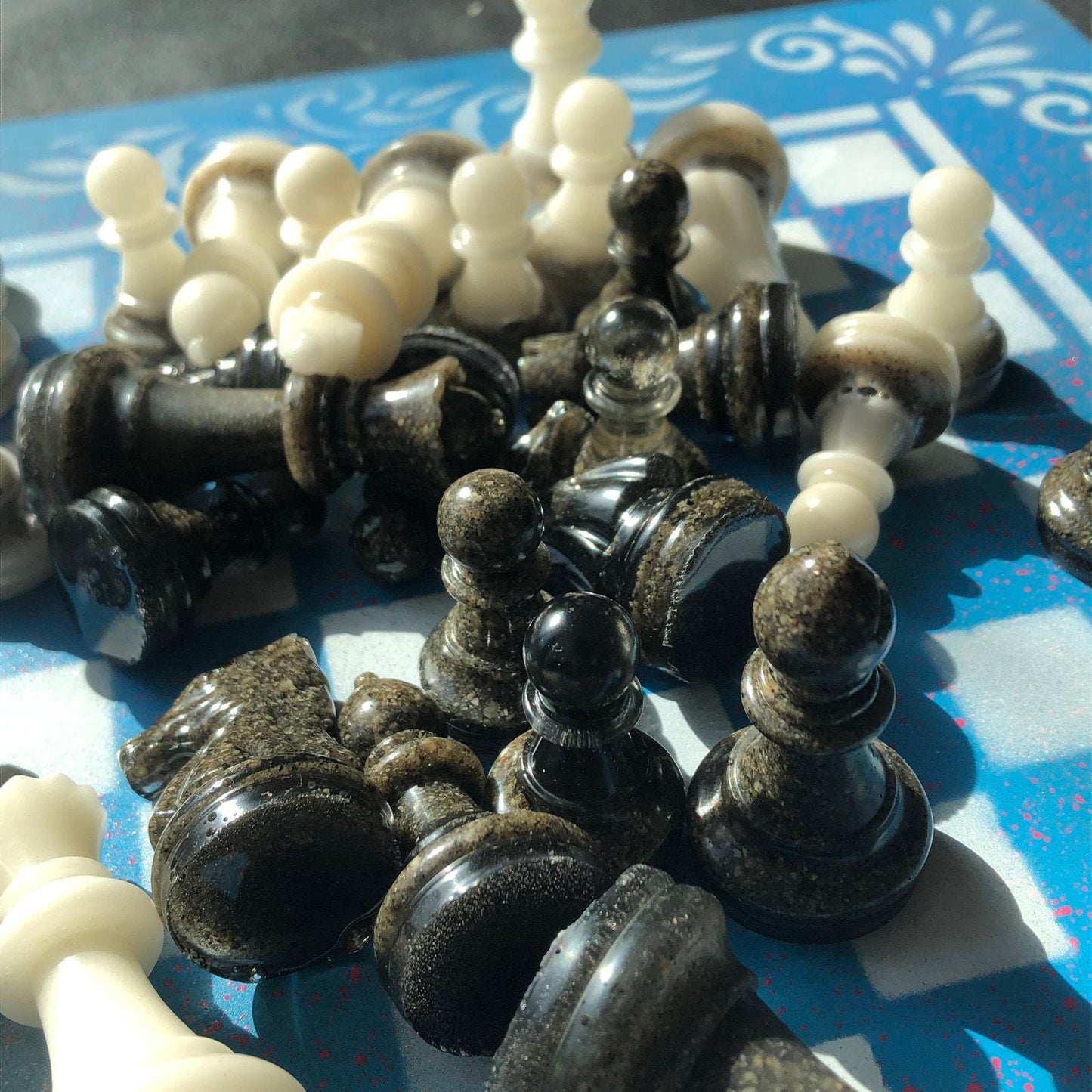 Chess Set - Sky Blue Royal