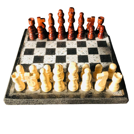 Scrapbook Chess Set - Vintage Style