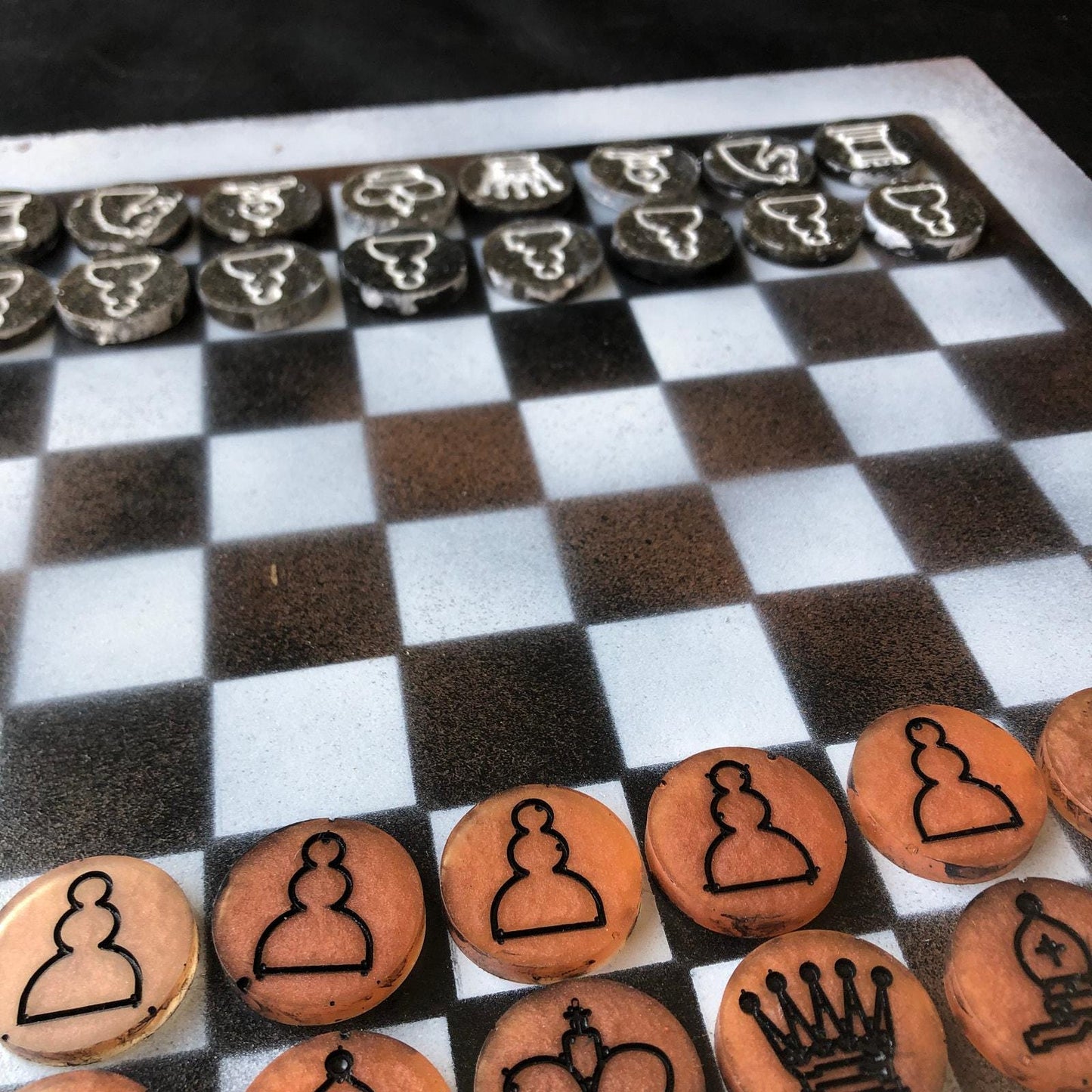 Chess Set - Orange Mix