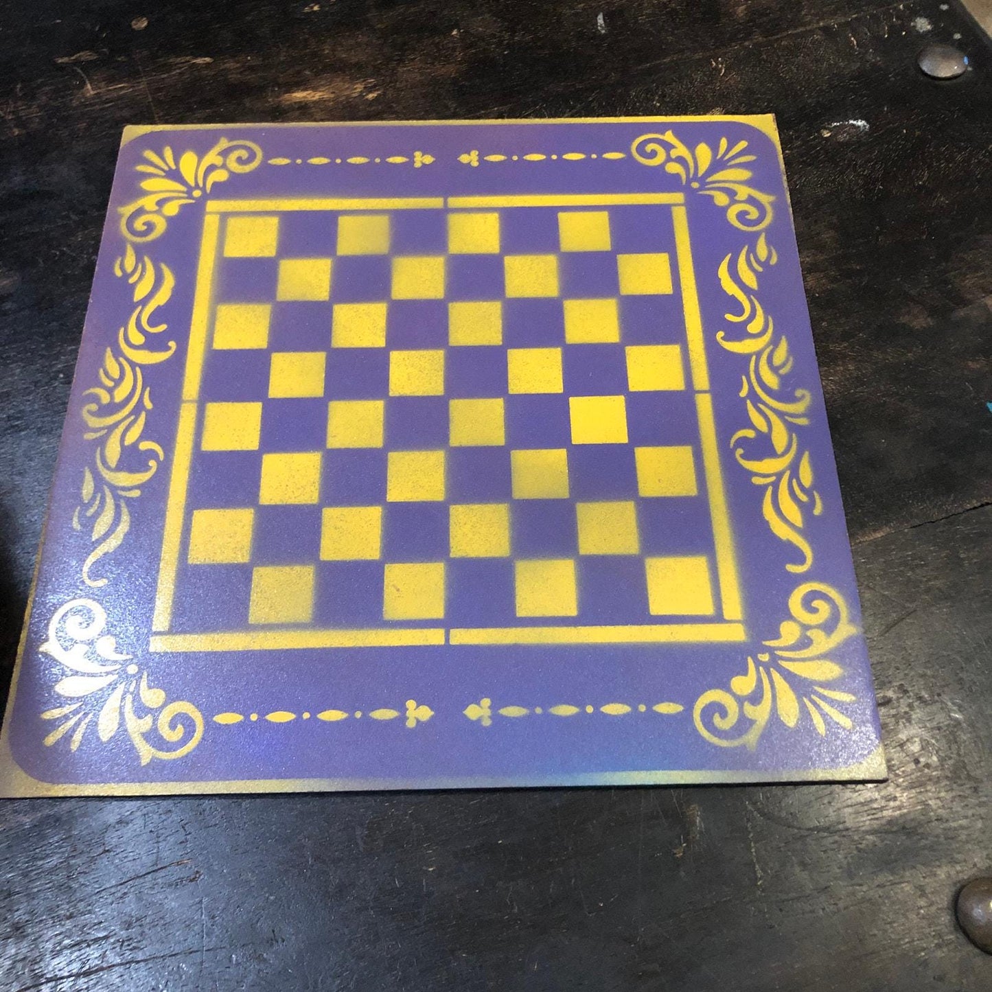 Chess Set - Purple & Yellow