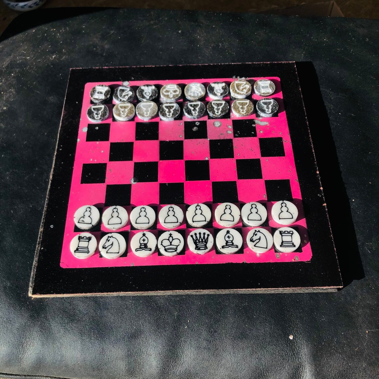 Chess Set - Speckled Pink