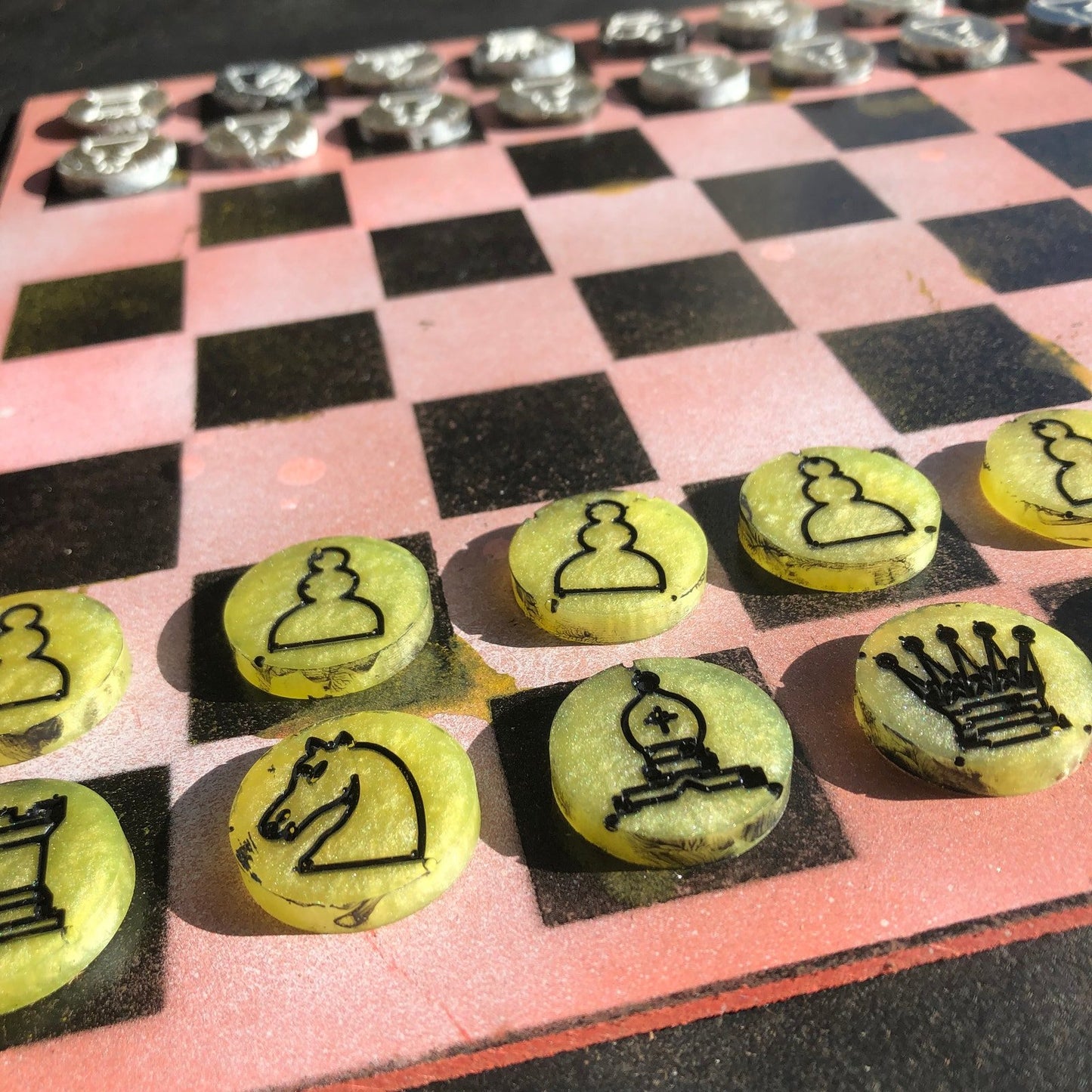 Chess Set - Dirty Pink